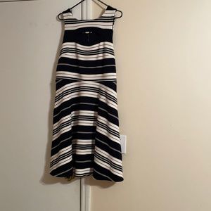 Maeve from Anthropology blk /cream dress